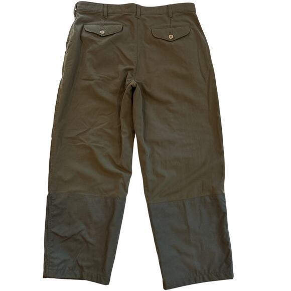 LL Bean Hunting Field Pants Mens Sz 36x28 Green Upland Briar Bush Guard Outdoor - Picture 2 of 9